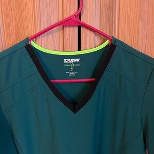 Scrubstar Teal V-Neck Scrub Top